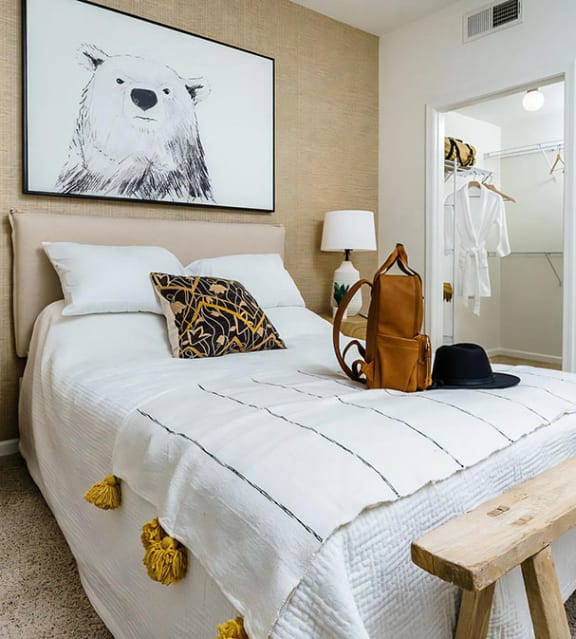 Large Walk In Closet Attached to Bedroom