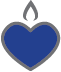 a dark blue square icon with a mountain and a moon