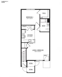  Floor Plan 1 Bedroom