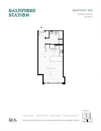  Floor Plan Apartment 205