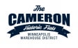 the logo for the cameron historic halls warehouse district