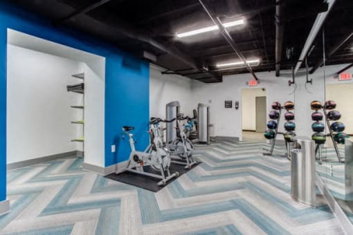 Fully Equipped Fitness Center at The Mason Mills Apartments, Georgia, 30033