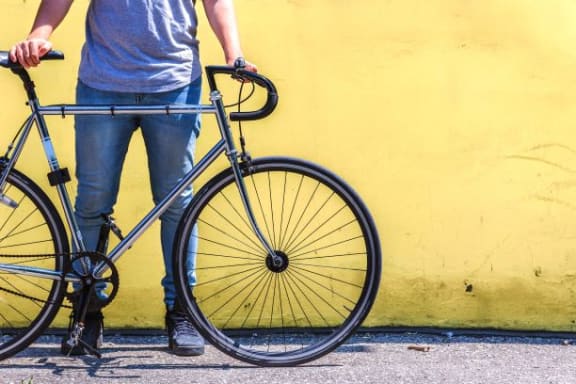 Bicycle at Oceanwood Apartments, California