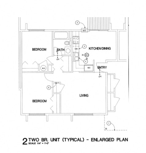 Floor Plan  2 Bedroom