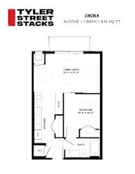 Lincoln Floor Plan at Tyler Street Stacks, Minneapolis