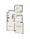 One Bedroom Den apartment located in West End