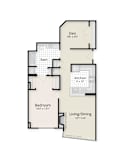 One Bedroom Den apartment located in West End