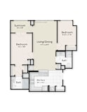 Two Bedroom Two Bath Sunroom apartment located in West End