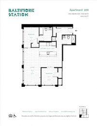  Floor Plan Apartment 209