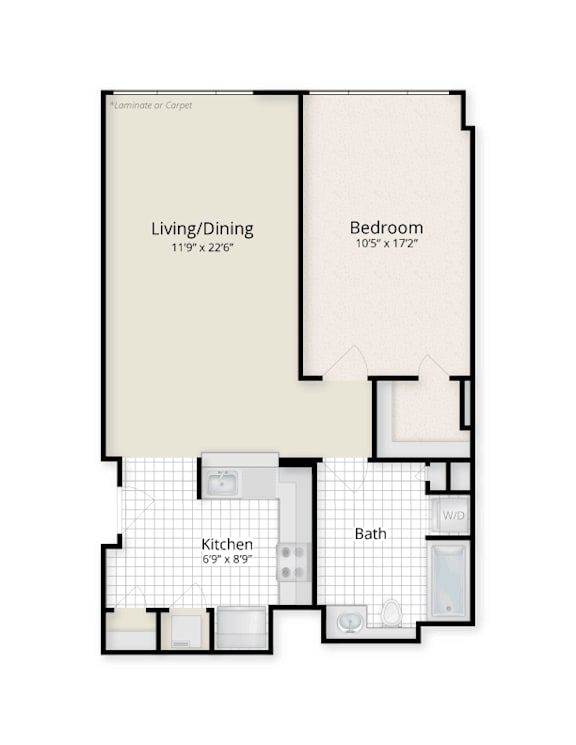 One Bedroom apartment located in West End