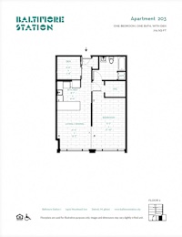  Floor Plan Apartment 203
