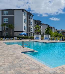 Saltwater Beach Entry Pool at The Oasis at Town Center Apartments, Jacksonville, FL, 32246
