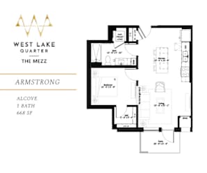 Armstrong Floor Plan at The Mezz at West Lake Quarter, Minnesota