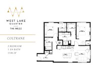 Coltrane Floor Plan at The Mezz at West Lake Quarter, Minneapolis, MN 55416