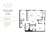 Sinatra Floor Plan at The Mezz at West Lake Quarter, Minneapolis, 55416