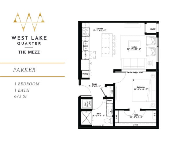 Floor Plan  a floor plan of the westlake quarter