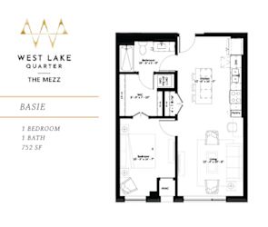 Basie Floor Plan at The Mezz at West Lake Quarter, Minnesota