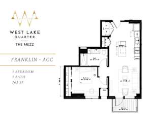 Franklin ACC Floor Plan at The Mezz at West Lake Quarter, Minnesota, 55416