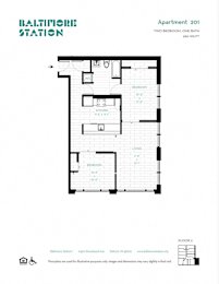  Floor Plan Apartment 201