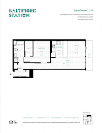  Floor Plan Apartment 216