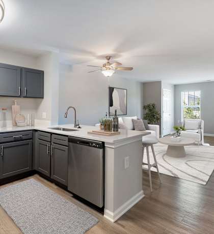 Fully Equipped Kitchens at Chester Village Senior Apartments in Chester VA