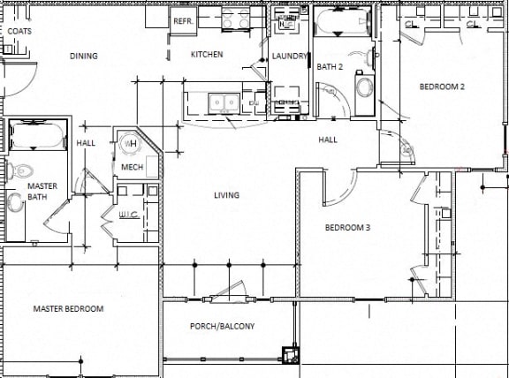 Floor Plan  Three Bedroom