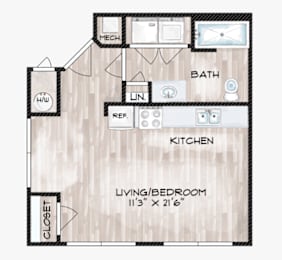  Floor Plan Studio A