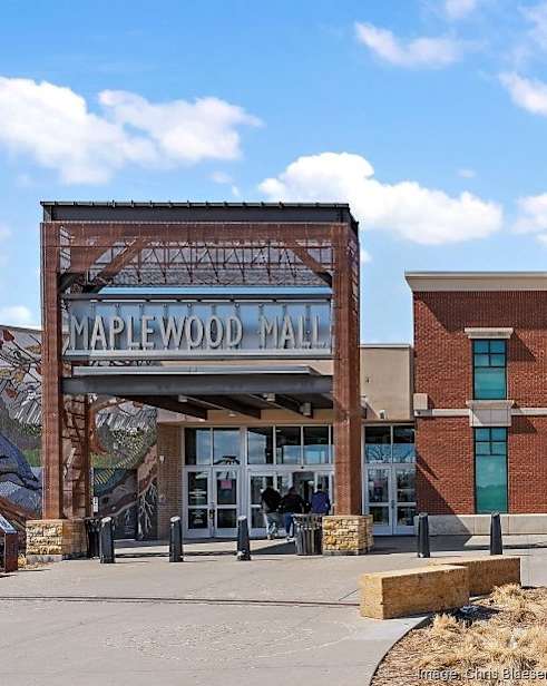 Maplewood Mall is a large, open shopping center with a modern design.