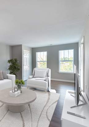 Spacious Living Room at Chester Village Senior Apartments in Chester VA
