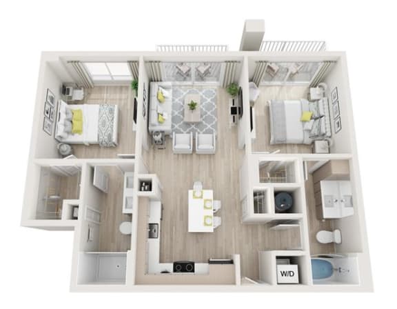 Serenity Floor Plan at Altis Little Havana, Florida