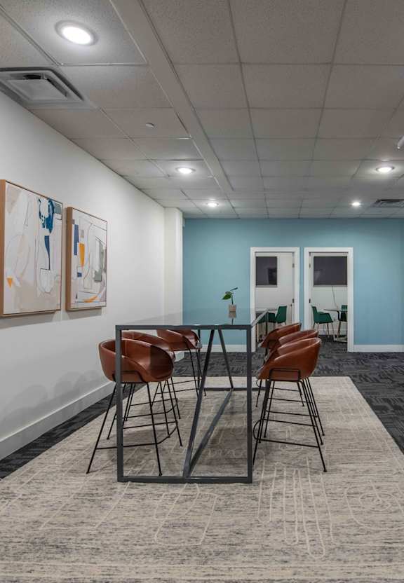 Lounge area at The James On Merrimac Apartments, Williamsburg, VA, 23185