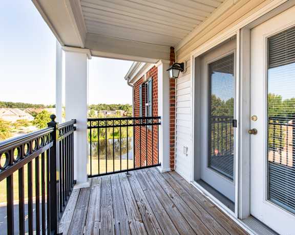 Balcony at Chester Village Senior Apartments in Chester, VA