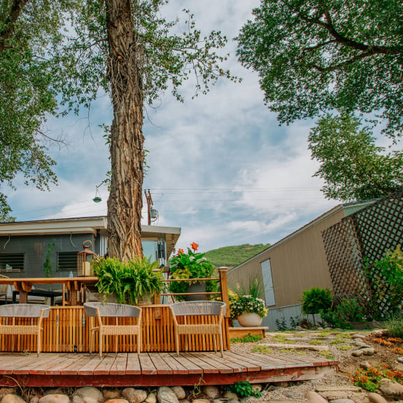 Outdoor Living Areas at Dream Island, Steamboat Springs, CO, 80487