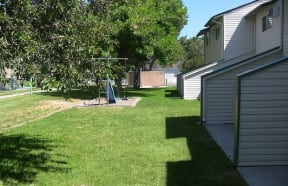 Slide and lawn