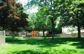 Landscaping and playground equipment