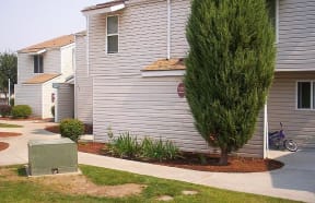 landscaping and building exterior