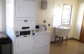 Laundry facility with washer and dryer