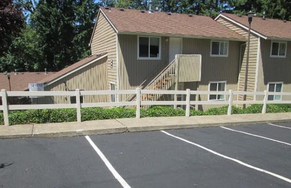 Building with fence