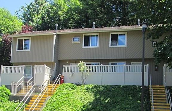 staircases to buildings