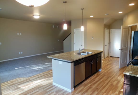 kitchen with island
