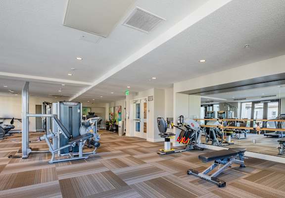 fitness center at deer creek senior apartments