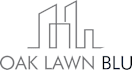 A logo with the words "Oak Lawn Blue" and a stylized city skyline.