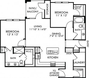  Floor Plan Elkland with Garage and Yard
