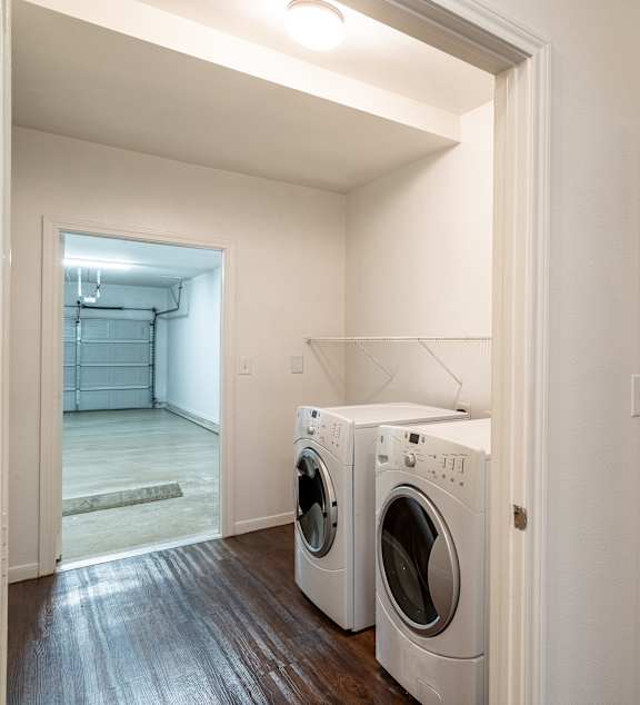 Laundry room at Grand Villas at Cinco Ranch, Katy, Texas