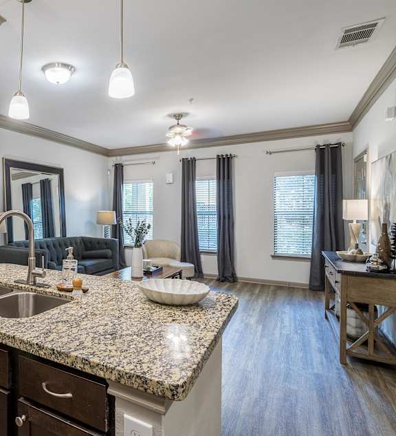 Kitchen with Sink at Avenues at Tuscan Lakes, Texas, 77573