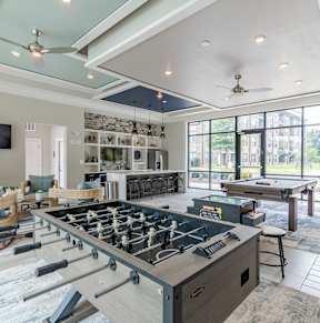Clubhouse With Billiards Table at Residence at Riverwatch in Augusta, GA, 30909