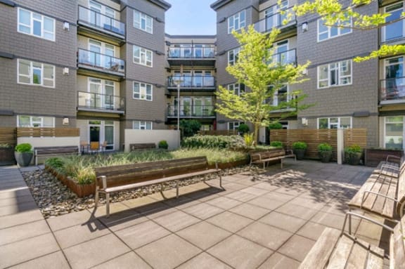 Outdoor Sitting Area at 128 on State in WA 98033