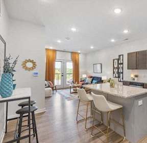 Open Kitchen at Little Bo Bungalow and Flats Apartments, Nebraska
