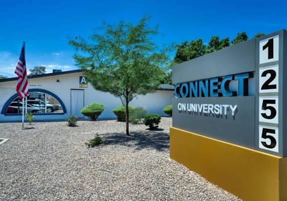 Classic Property Signage at Connect on University, Mesa