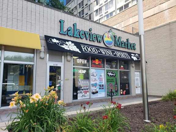 Lakeview Food Market is open and sells food, wine, and spices.